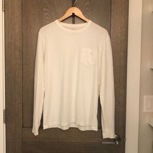 EUC J.Crew Large Tall Broken In Long Sleeve Pocket Tee